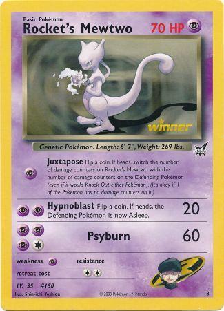 Rocket's Mewtwo (8) (Jumbo Card) [Best of Promos] | Exor Games Truro