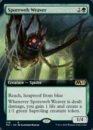 Sporeweb Weaver (Extended Art) [Core Set 2021] | Exor Games Truro