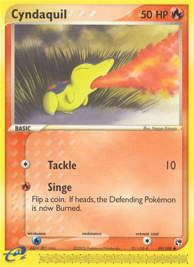 Cyndaquil (59/100) [EX: Sandstorm] | Exor Games Truro