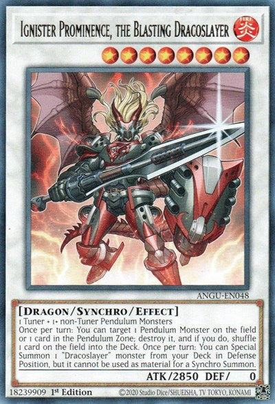 Ignister Prominence, the Blasting Dracoslayer (Rare) [ANGU-EN048] Rare | Exor Games Truro