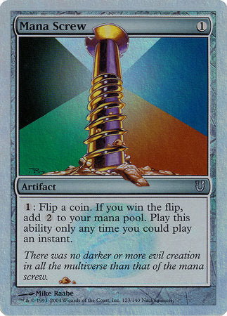 Mana Screw (Alternate Foil) [Unhinged] | Exor Games Truro