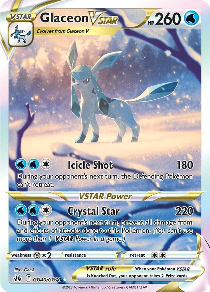 Glaceon VSTAR (GG40/GG70) [Sword & Shield: Crown Zenith] | Exor Games Truro