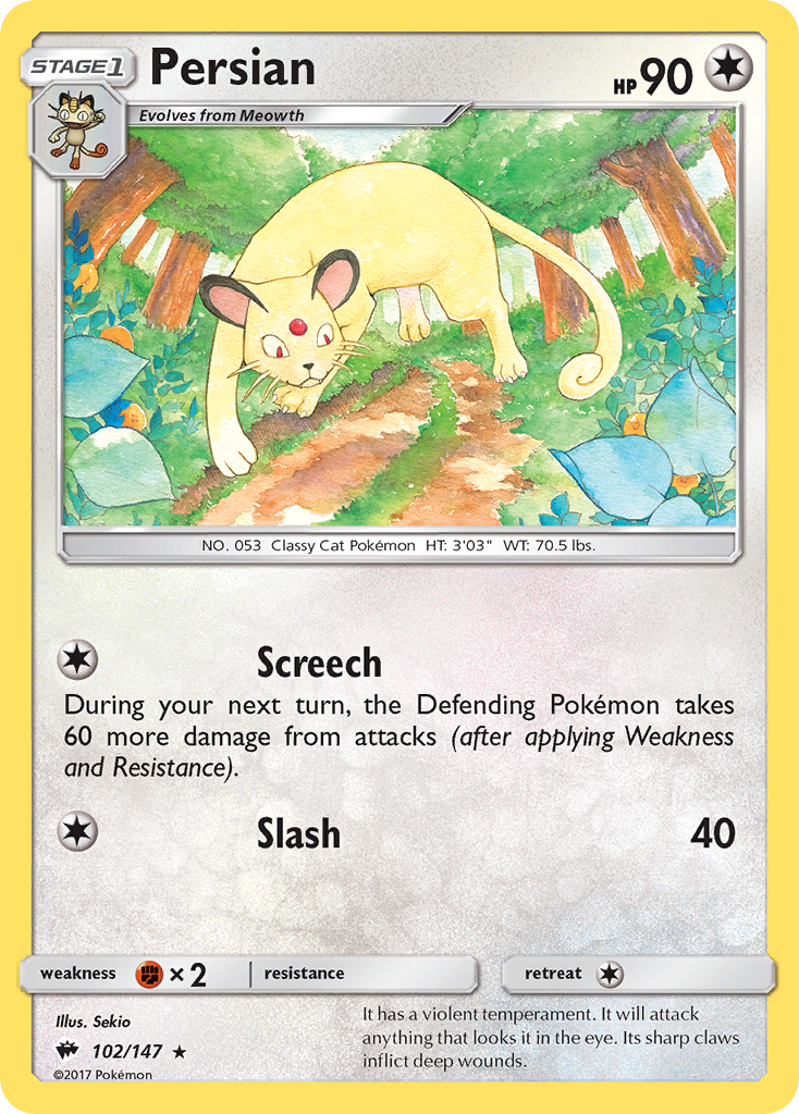 Persian (102/147) [Sun & Moon: Burning Shadows] | Exor Games Truro
