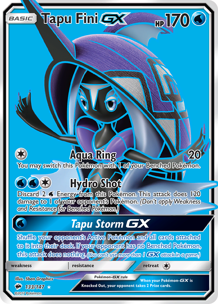 Tapu Fini GX (133/147) [Sun & Moon: Burning Shadows] | Exor Games Truro