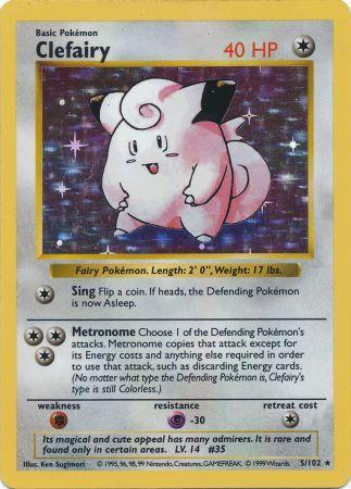 Clefairy (5/102) [Base Set Shadowless Unlimited] | Exor Games Truro