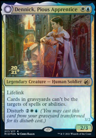 Dennick, Pious Apprentice // Dennick, Pious Apparition [Innistrad: Midnight Hunt Prerelease Promos] | Exor Games Truro