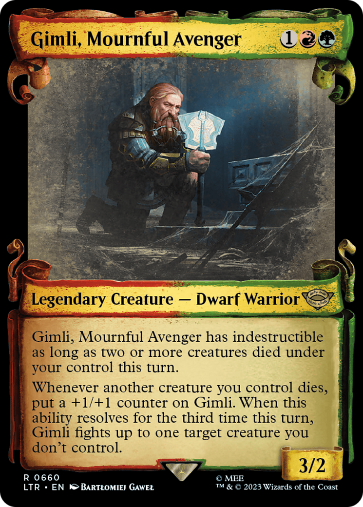 Gimli, Mournful Avenger [The Lord of the Rings: Tales of Middle-Earth Showcase Scrolls] | Exor Games Truro