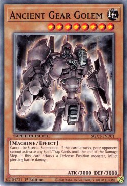 Ancient Gear Golem [SGX1-END01] Common | Exor Games Truro