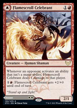 Flamescroll Celebrant // Revel in Silence [Strixhaven: School of Mages] | Exor Games Truro