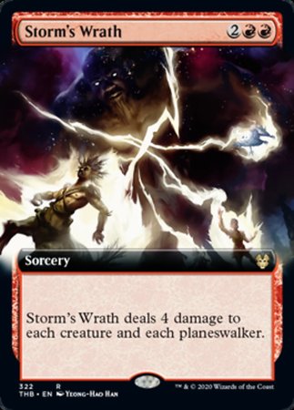 Storm's Wrath (Extended Art) [Theros Beyond Death] | Exor Games Truro