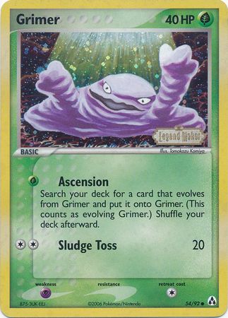 Grimer (54/92) (Stamped) [EX: Legend Maker] | Exor Games Truro