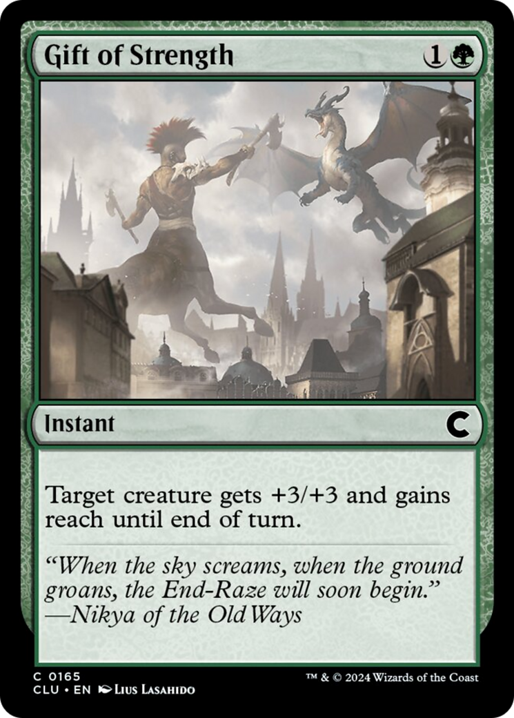 Gift of Strength [Ravnica: Clue Edition] | Exor Games Truro