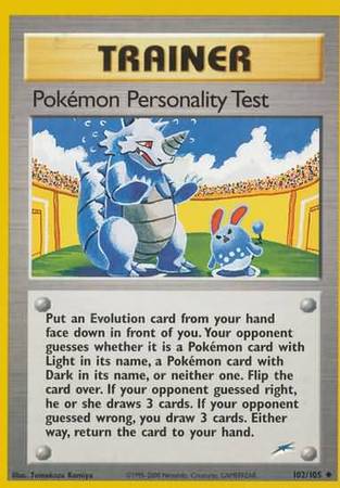 Pokemon Personality Test (102/105) [Neo Destiny Unlimited] | Exor Games Truro