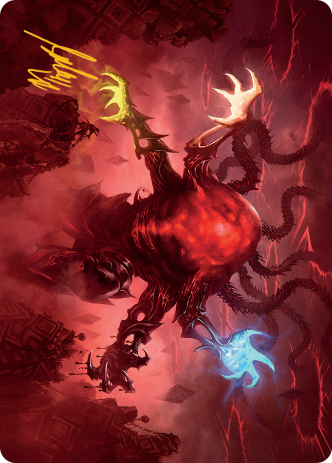Omnath, Locus of All Art Card (51) (Gold-Stamped Signature) [March of the Machine Art Series] | Exor Games Truro