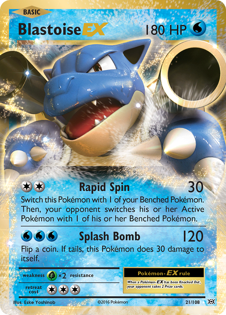 Blastoise EX (21/108) [XY: Evolutions] | Exor Games Truro