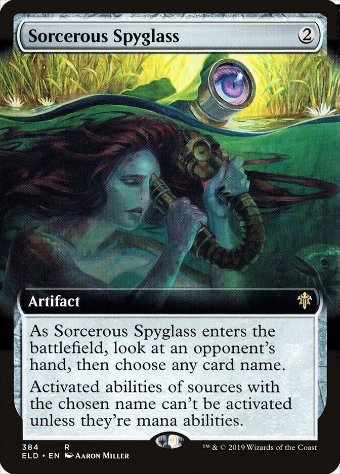 Sorcerous Spyglass (Extended Art) [Throne of Eldraine] | Exor Games Truro