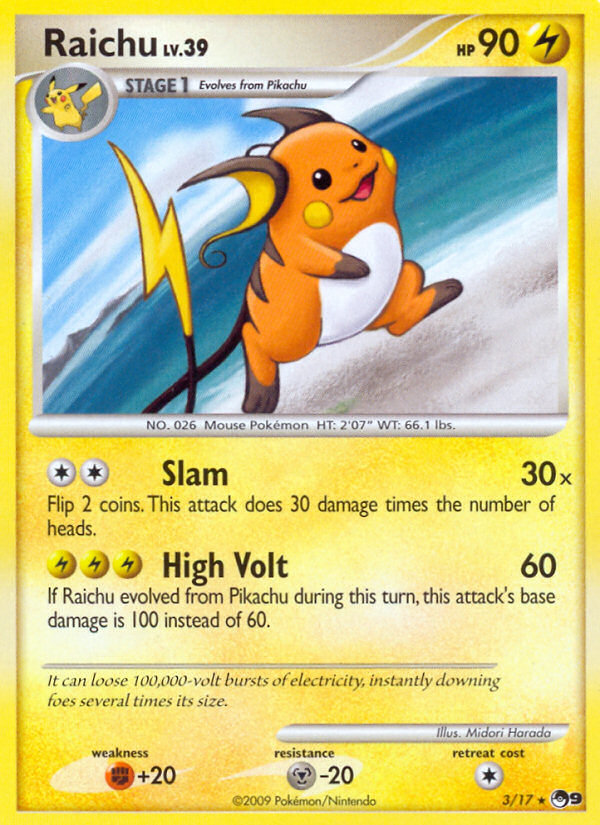 Raichu (3/17) [POP Series 9] | Exor Games Truro