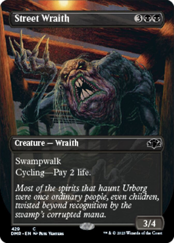 Street Wraith (Borderless Alternate Art) [Dominaria Remastered] | Exor Games Truro