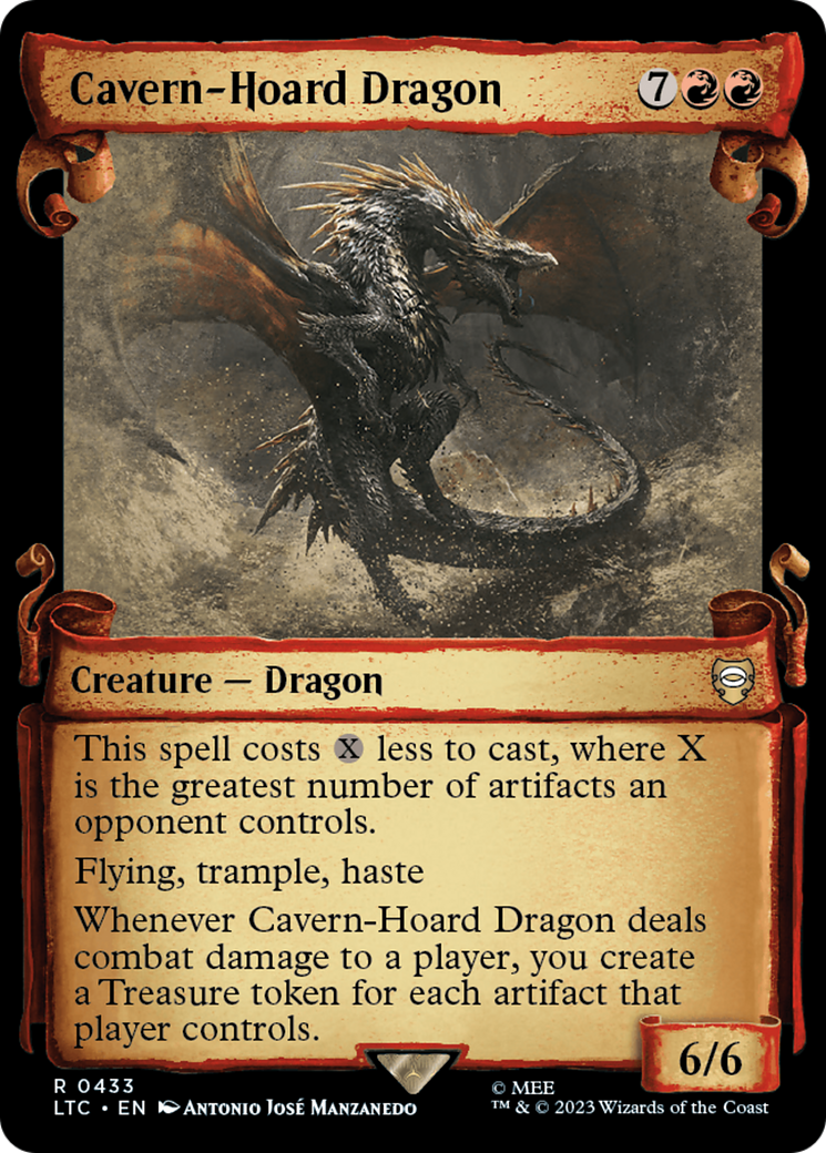 Cavern-Hoard Dragon [The Lord of the Rings: Tales of Middle-Earth Commander Showcase Scrolls] | Exor Games Truro