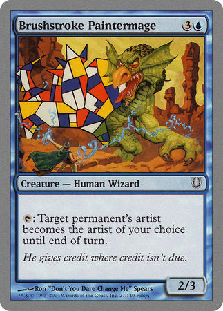 Brushstroke Paintermage [Unhinged] | Exor Games Truro