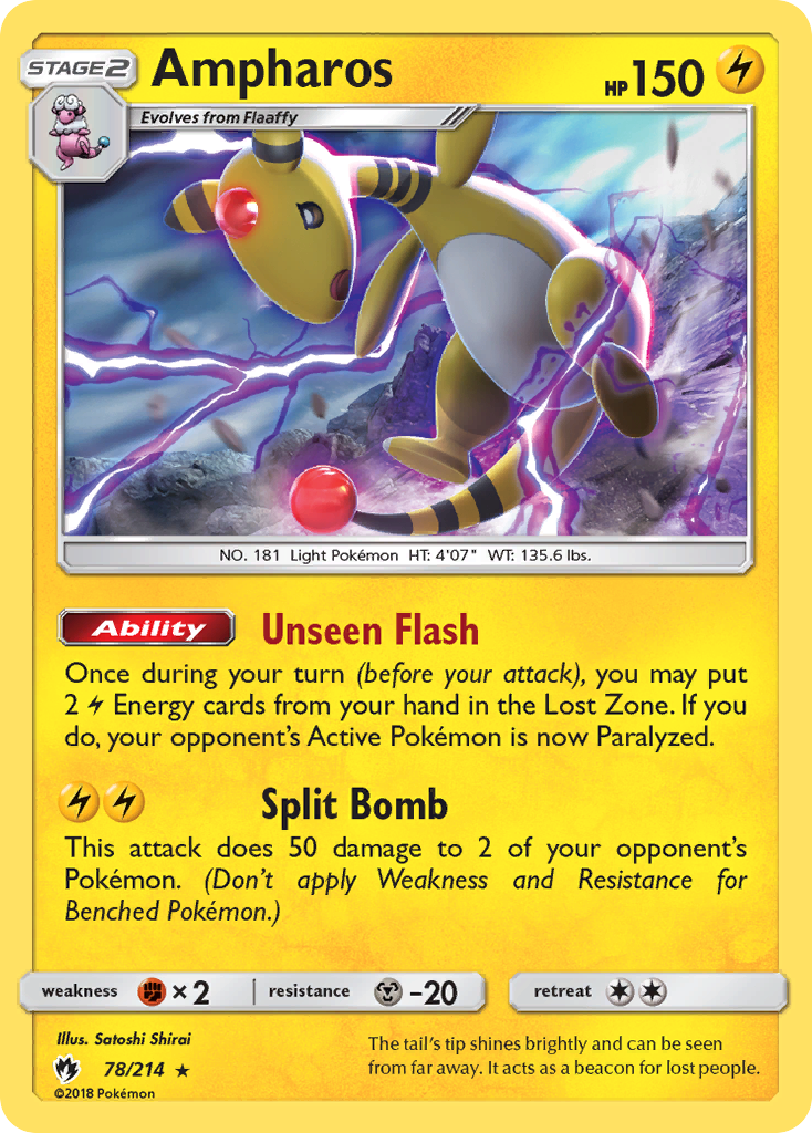 Ampharos (78/214) [Sun & Moon: Lost Thunder] | Exor Games Truro