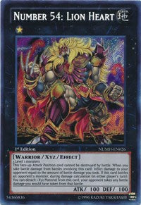 Number 54: Lion Heart [NUMH-EN026] Secret Rare | Exor Games Truro