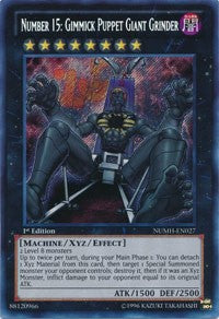 Number 15: Gimmick Puppet Giant Grinder [NUMH-EN027] Secret Rare | Exor Games Truro