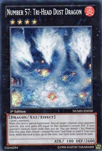 Number 57: Tri-Head Dust Dragon [NUMH-EN030] Secret Rare | Exor Games Truro