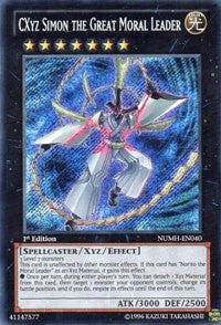 CXyz Simon the Great Moral Leader [NUMH-EN040] Secret Rare | Exor Games Truro