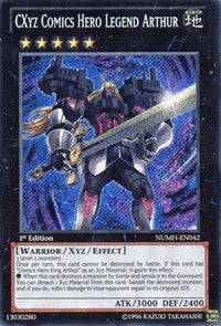 CXyz Comics Hero Legend Arthur [NUMH-EN042] Secret Rare | Exor Games Truro