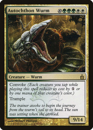 Autochthon Wurm [Ravnica: City of Guilds] | Exor Games Truro