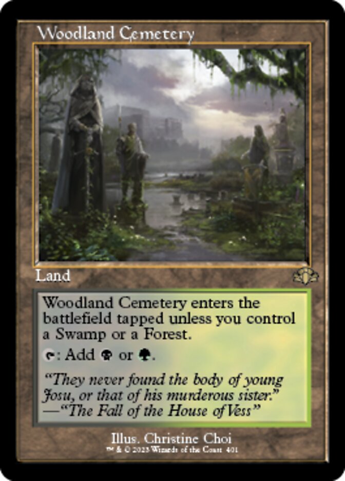 Woodland Cemetery (Retro) [Dominaria Remastered] | Exor Games Truro