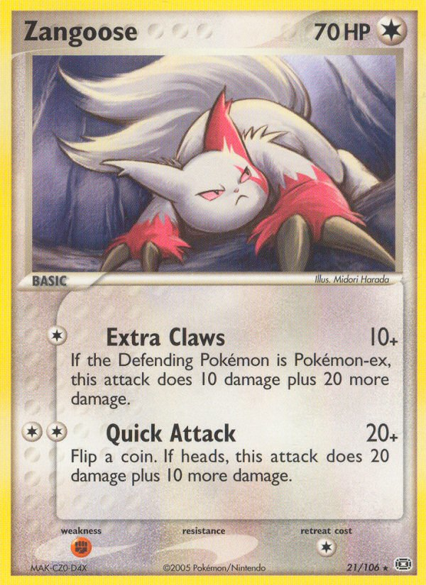 Zangoose (21/106) [EX: Emerald] | Exor Games Truro