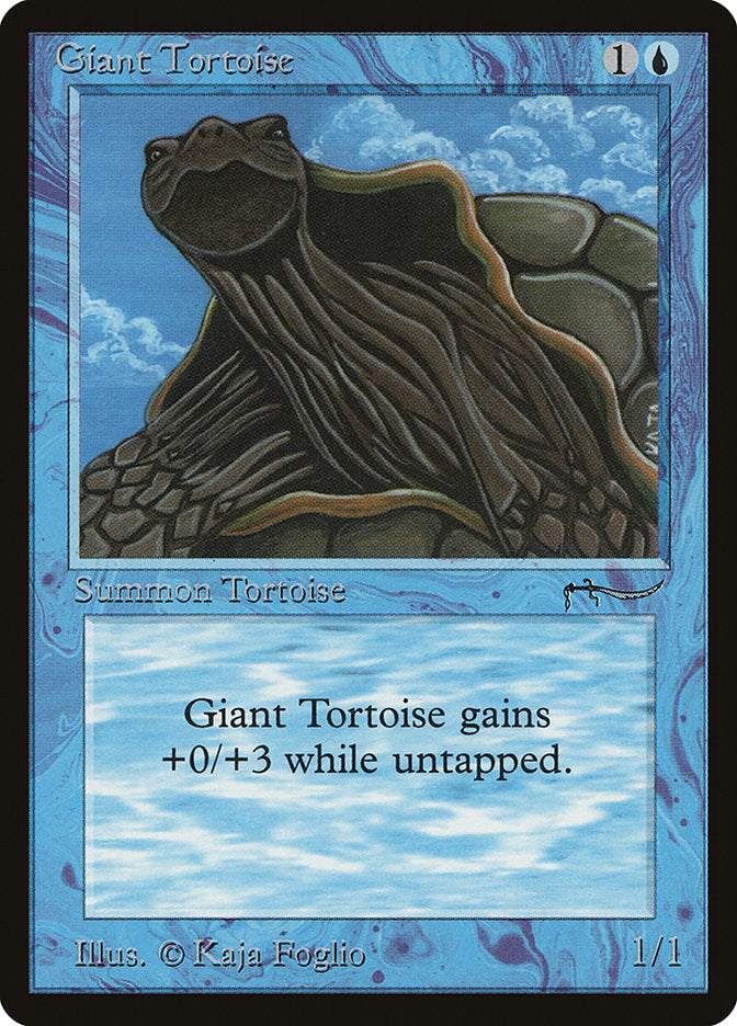 Giant Tortoise (Light Mana Cost) [Arabian Nights] | Exor Games Truro