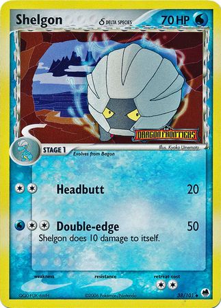 Shelgon (38/101) (Delta Species) (Stamped) [EX: Dragon Frontiers] | Exor Games Truro