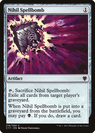 Nihil Spellbomb [Commander 2017] | Exor Games Truro