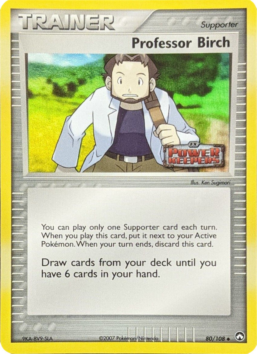 Professor Birch (80/108) (Stamped) [EX: Power Keepers] | Exor Games Truro