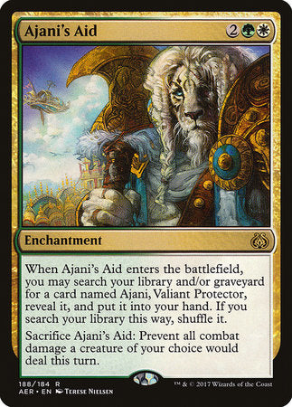 Ajani's Aid [Aether Revolt] | Exor Games Truro