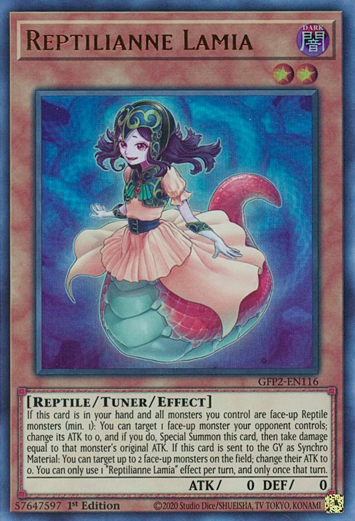 Reptilianne Lamia [GFP2-EN116] Ultra Rare | Exor Games Truro