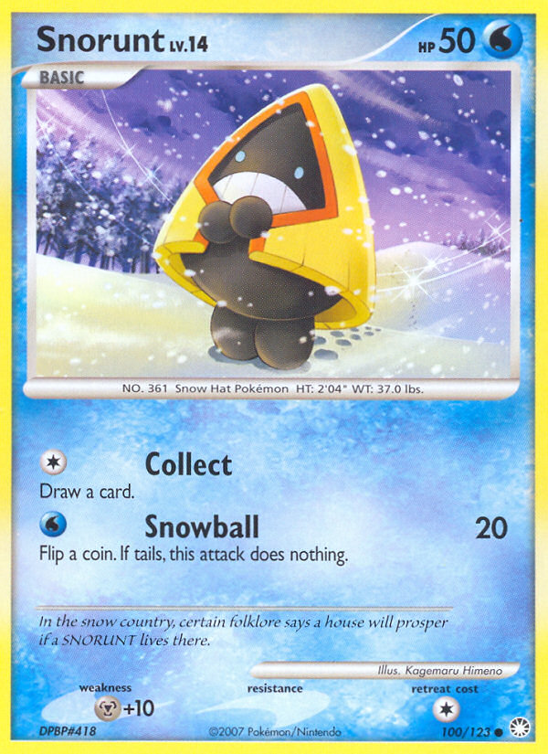 Snorunt (100/123) [Diamond & Pearl: Mysterious Treasures] | Exor Games Truro