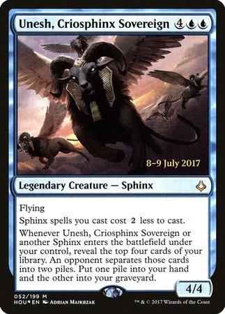 Unesh, Criosphinx Sovereign [Hour of Devastation Promos] | Exor Games Truro