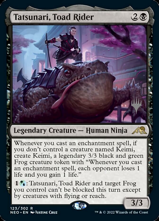 Tatsunari, Toad Rider (Promo Pack) [Kamigawa: Neon Dynasty Promos] | Exor Games Truro