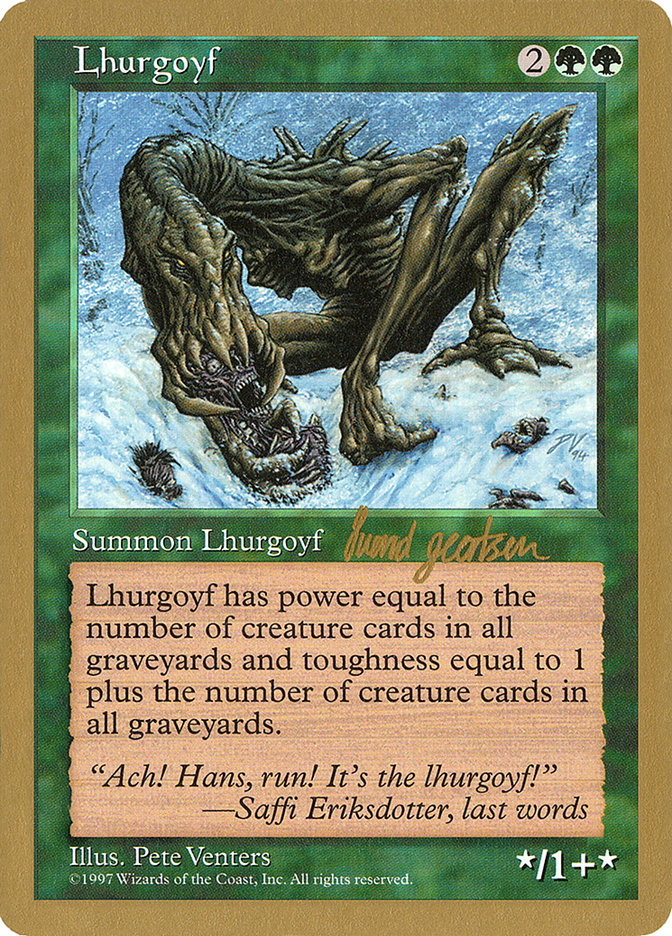 Lhurgoyf (Svend Geertsen) [World Championship Decks 1997] | Exor Games Truro