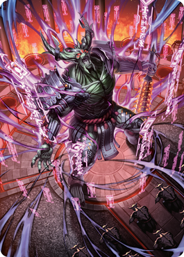 Hidetsugu, Devouring Chaos Art Card [Kamigawa: Neon Dynasty Art Series] | Exor Games Truro