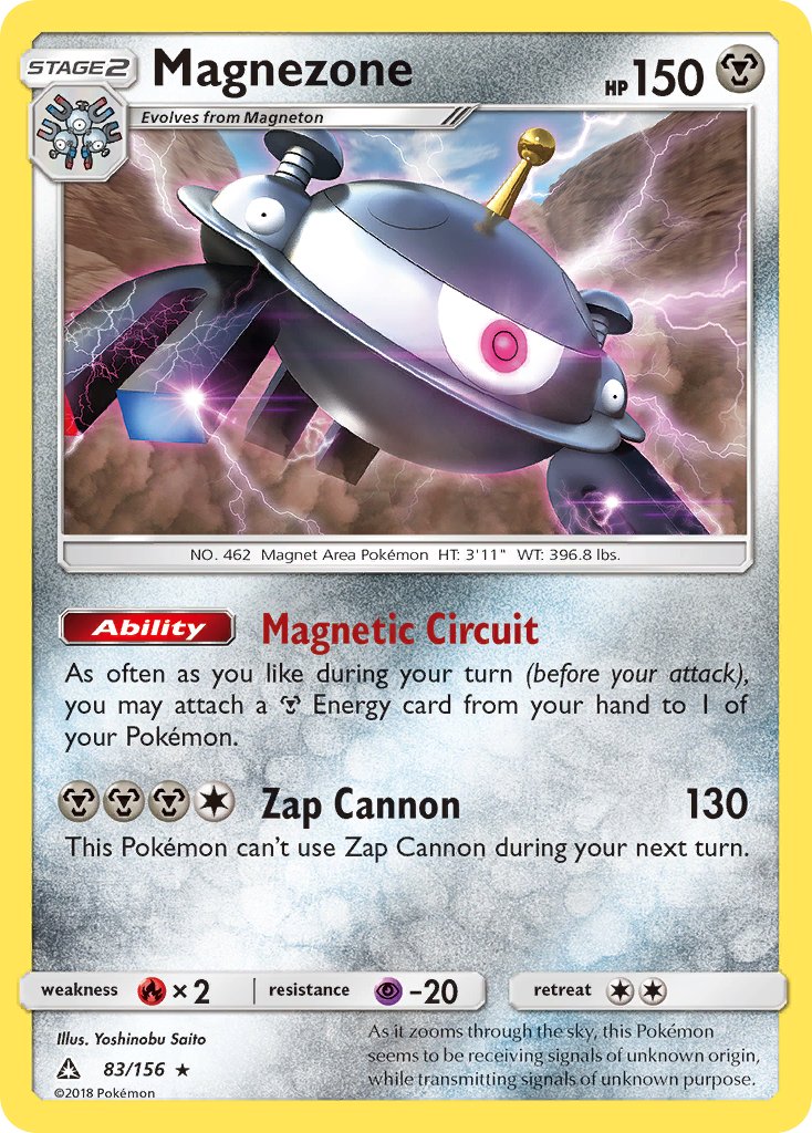 Magnezone (83/156) (Prerelease Kit Exclusive) (Theme Deck Exclusive) [Sun & Moon: Ultra Prism] | Exor Games Truro