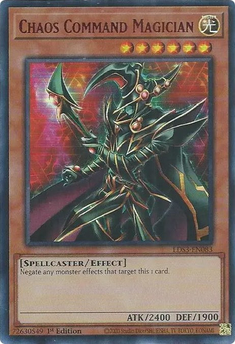 Chaos Command Magician (Red) [LDS3-EN083] Ultra Rare | Exor Games Truro