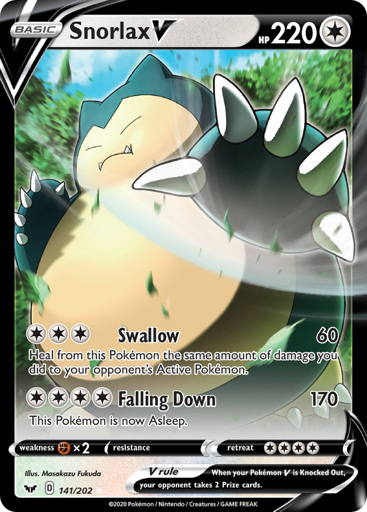 Snorlax V (141/202) [Sword & Shield: Base Set] | Exor Games Truro