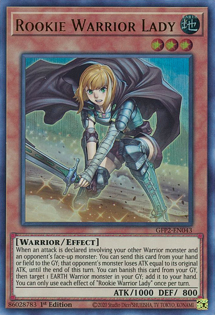 Rookie Warrior Lady [GFP2-EN043] Ultra Rare | Exor Games Truro