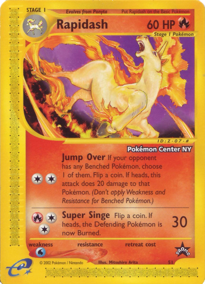 Rapidash (51) (Pokemon Center NY Promo) [Wizards of the Coast: Black Star Promos] | Exor Games Truro