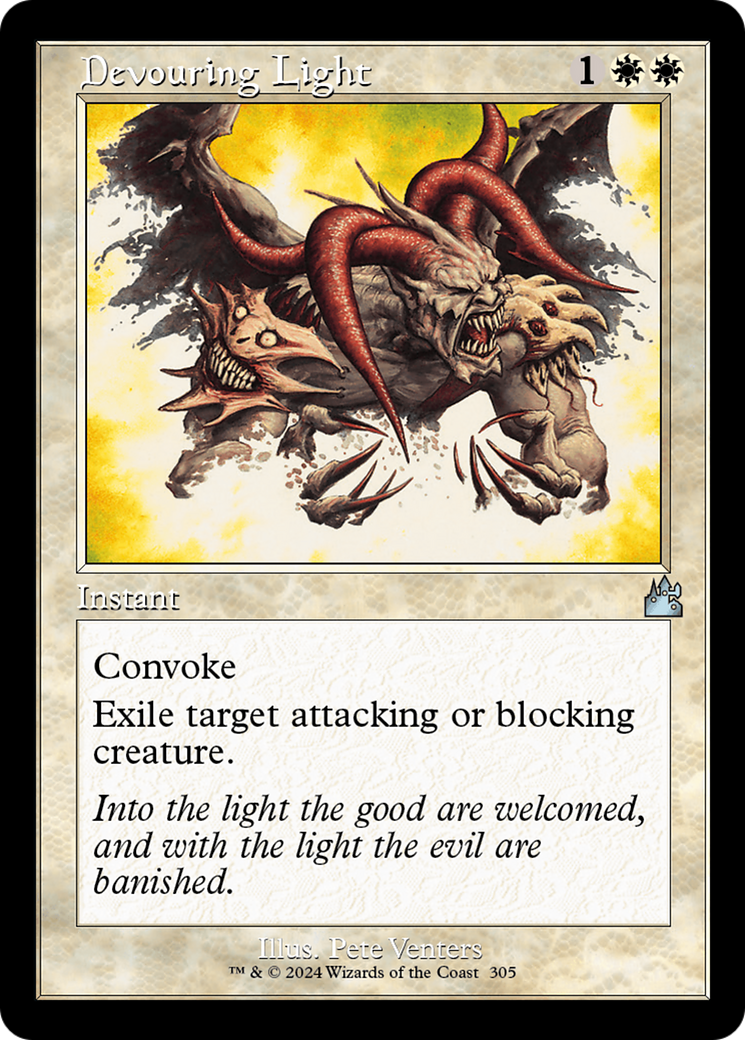 Devouring Light (Retro Frame) [Ravnica Remastered] | Exor Games Truro